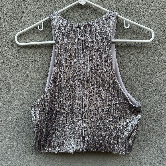 H&M Sequin Crop Tank Top - Picture 4 of 5